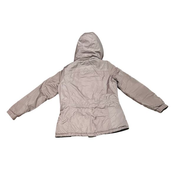 NWOT Snobbish Women's Large Reversible Pink puffer jacket cinch waist Feminine - Picture 4 of 8